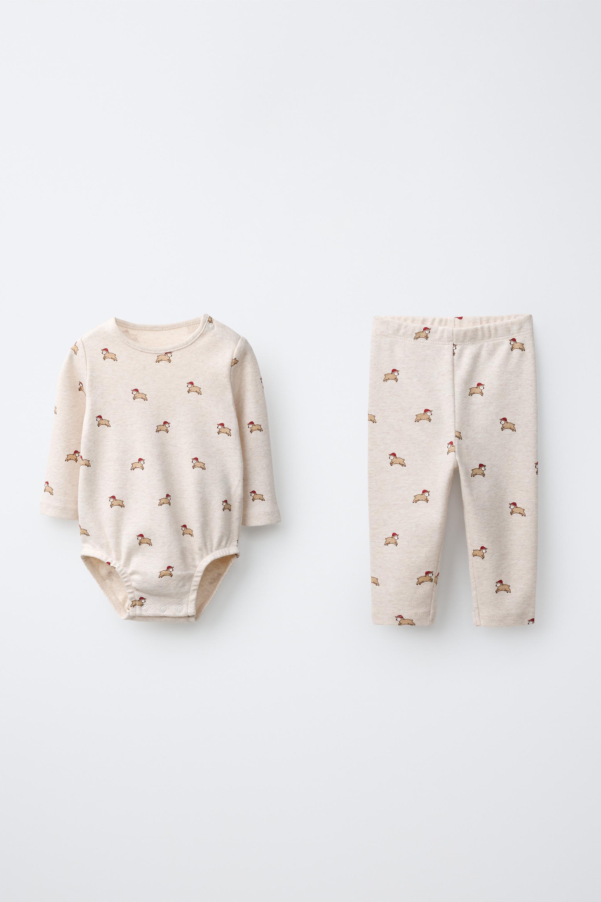 SHEEP PRINT BODYSUIT AND LEGGING SET